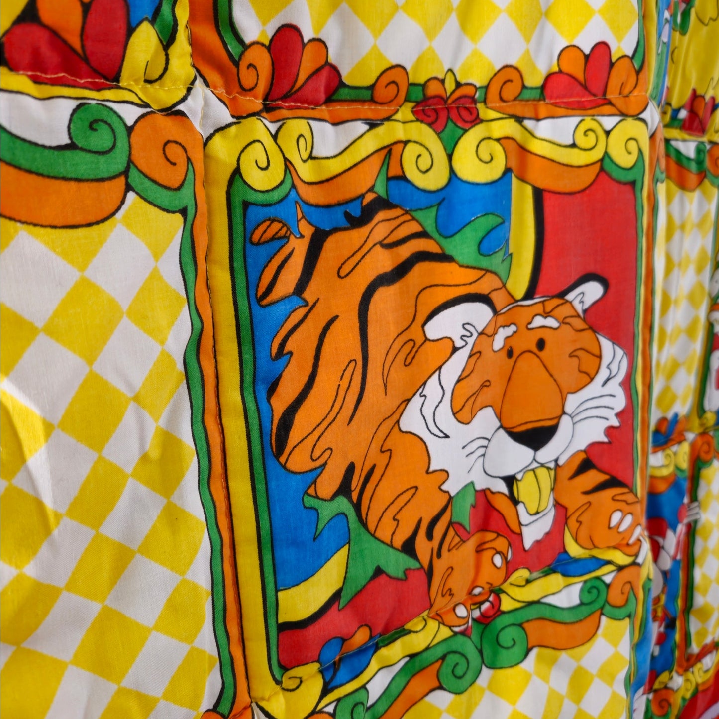 Vintage Ringling Bros Barnum & Bailey Baby Blanket | 1970s Circus Nursery