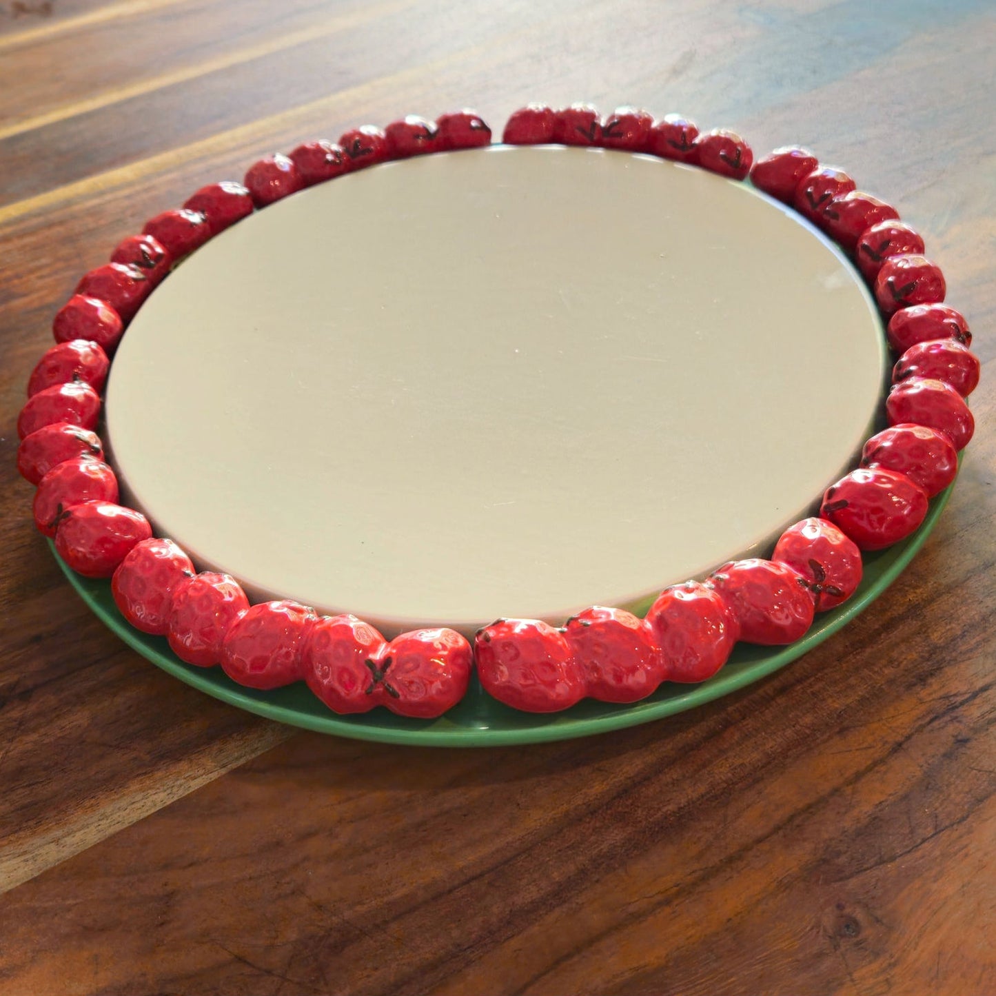 Vintage Shafford Japan Strawberry Cake Plate