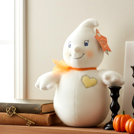 Vintage Y2K Hallmark “Glimmer the Ghost” Plush — Spooky Cute Kids Halloween Collectible