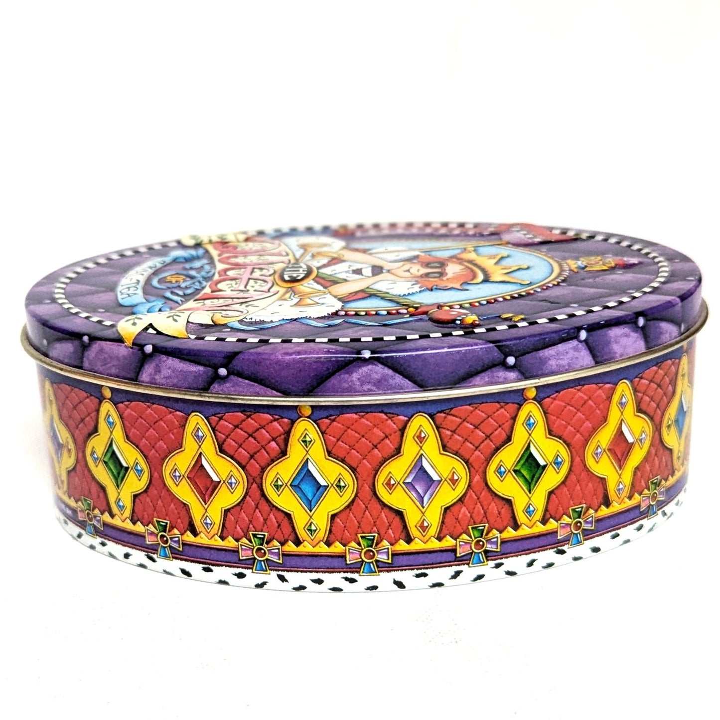 Mary Engelbreit Queen of Royal-Tea Tin | Vintage Collectible Storage Box | Queen of Everything Theme | Home