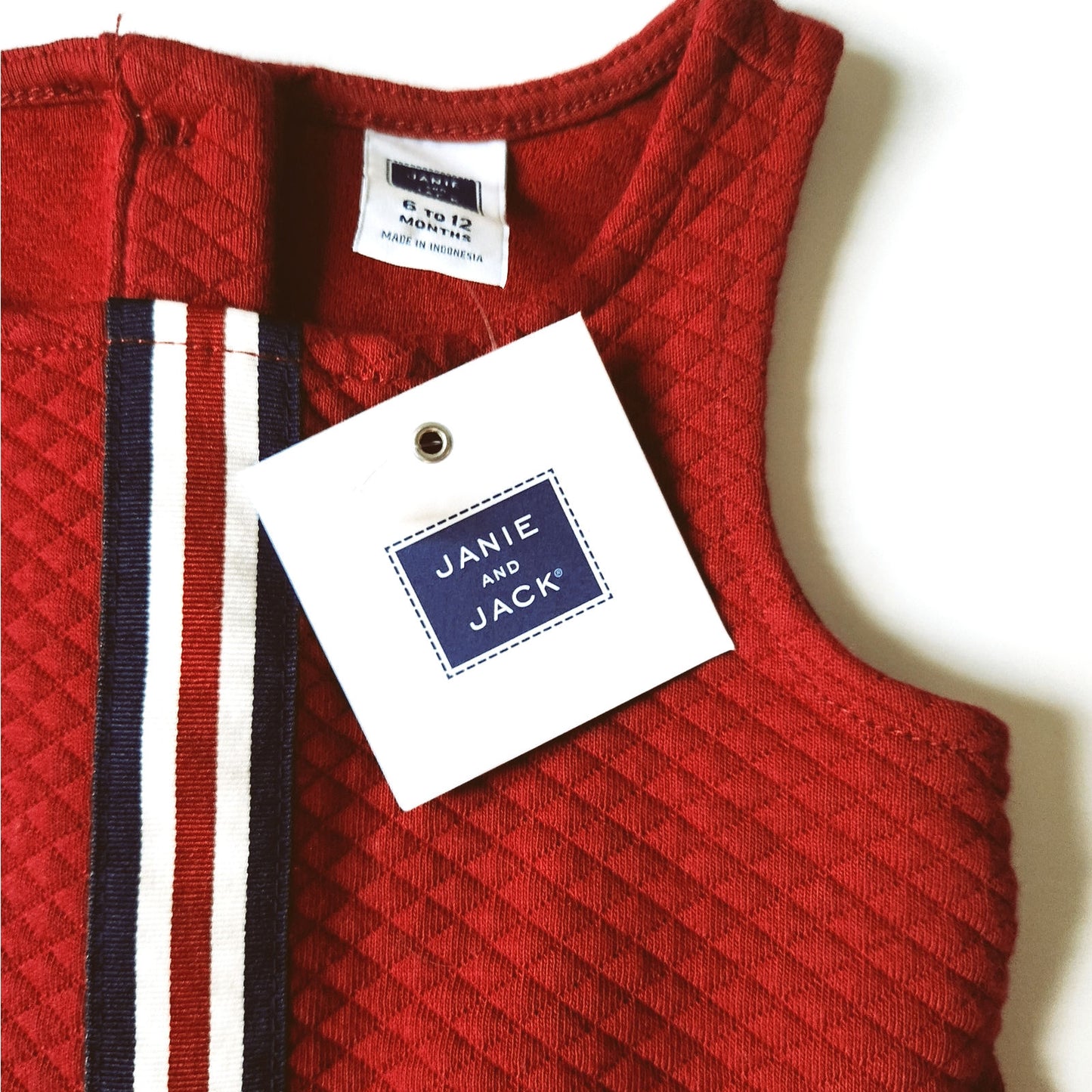 Red Quilted Jumper Dress | 6–12 Months