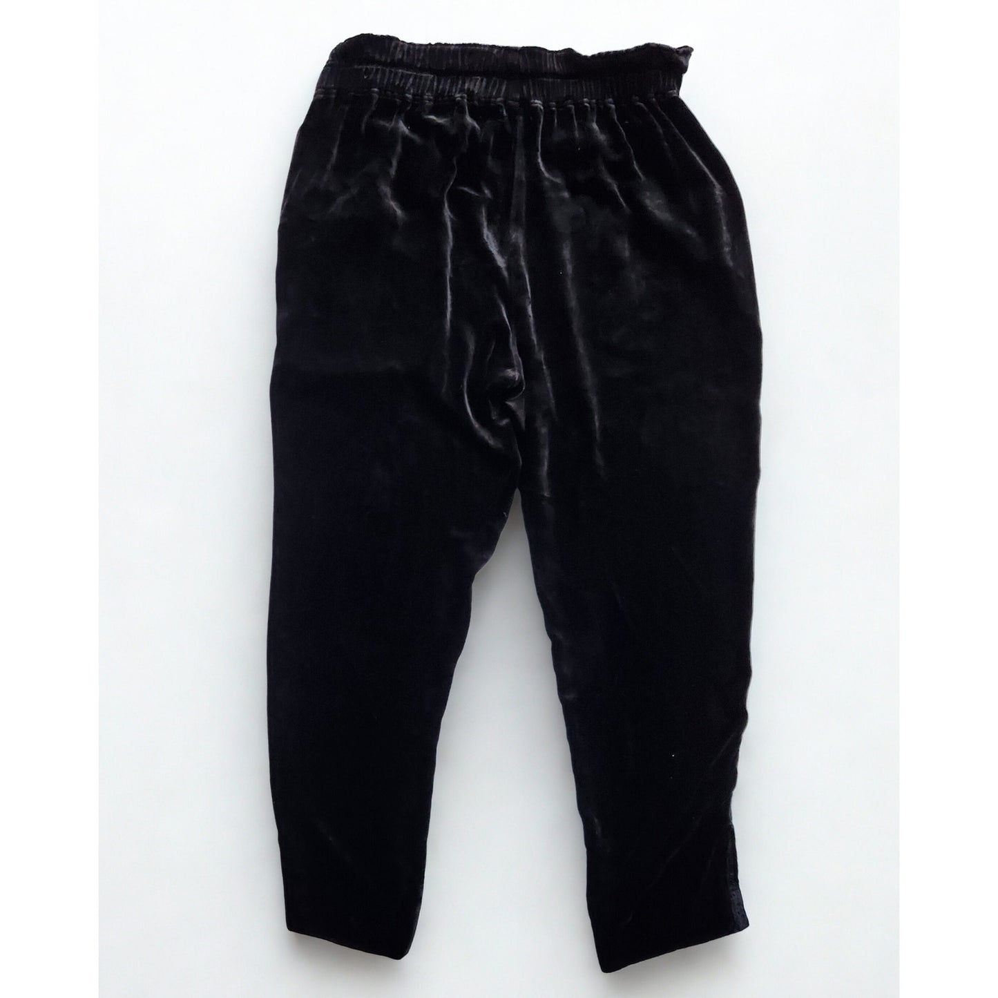 🖤 Ramy Brook Clarke Black Velvet Pants – High Waisted – Viscose Silk Blend – Women's Medium