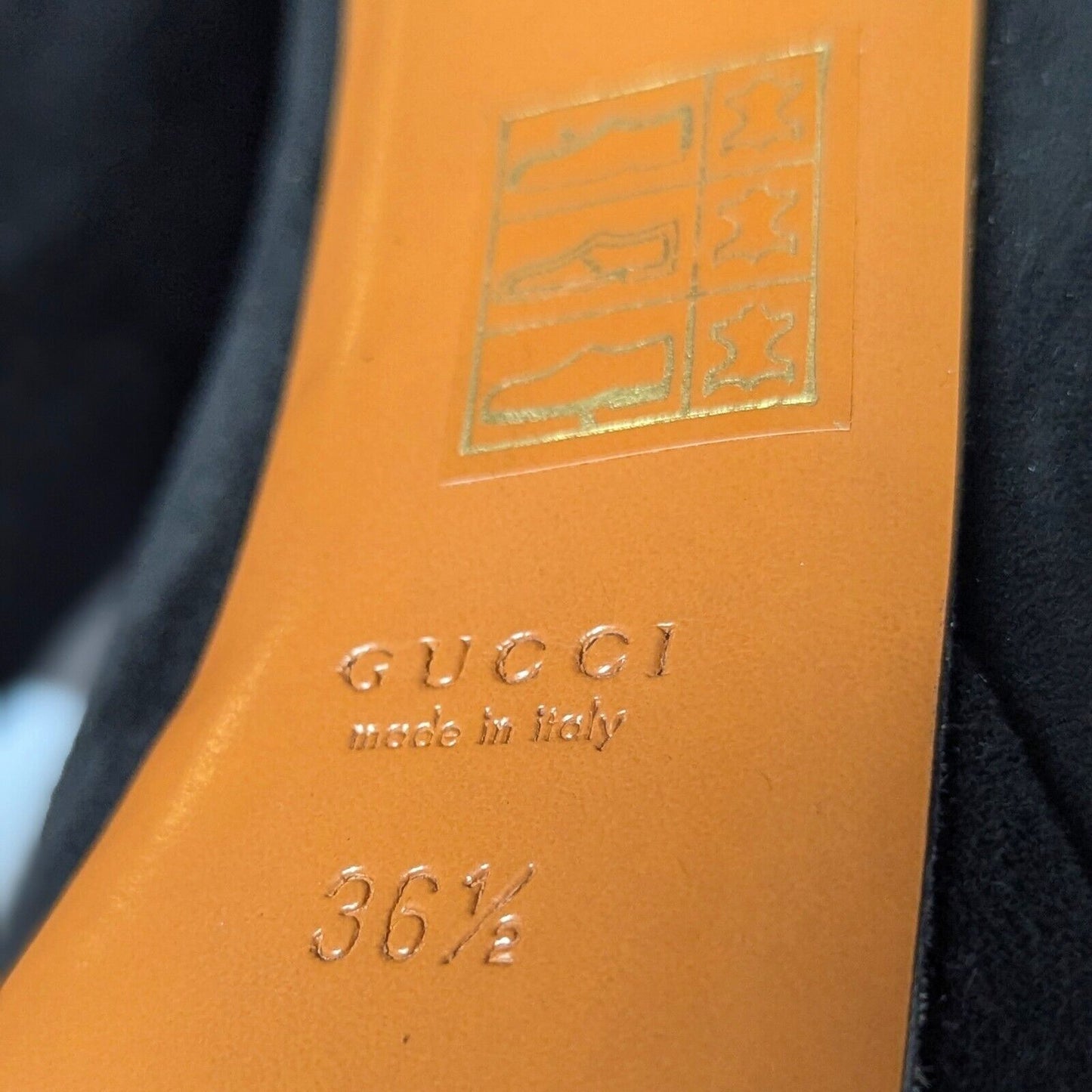 Gucci Betty High Heel Platform Bootie Size 36.5 | 6.5 Black Suede Bamboo Tassel