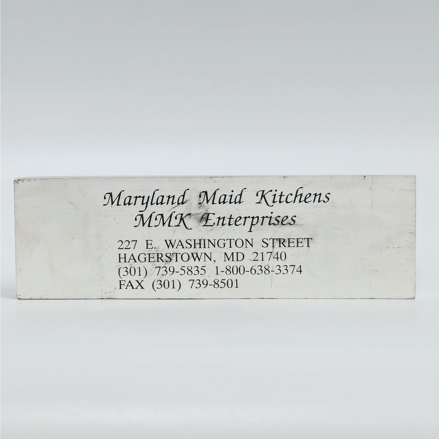 Vintage Maryland Maid Kitchens Hagerstown Maryland Wooden Shelf Sitter