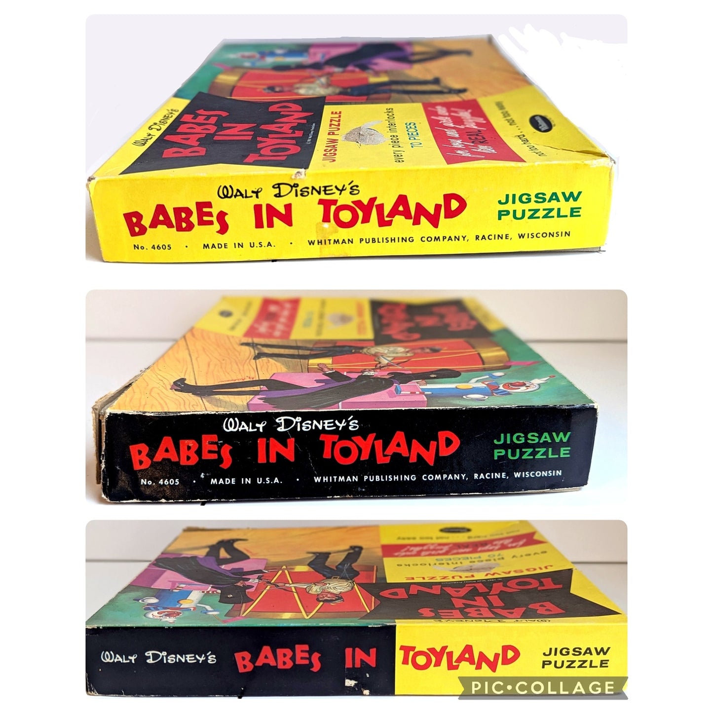 Walt Disney Babes in Toyland Collectible Jigsaw Puzzle – 1961 Disneyana Treasure | Kids Home Decor