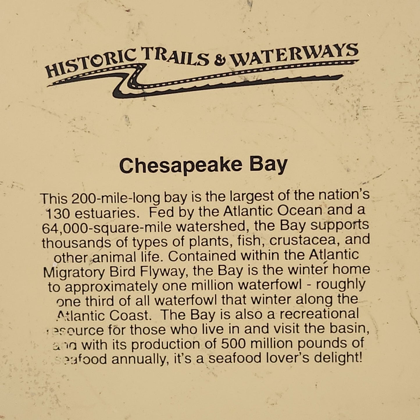 Chesapeake Bay Shelf Sitter | Historic Trails & Waterways Collection | 2005, Faline Signed