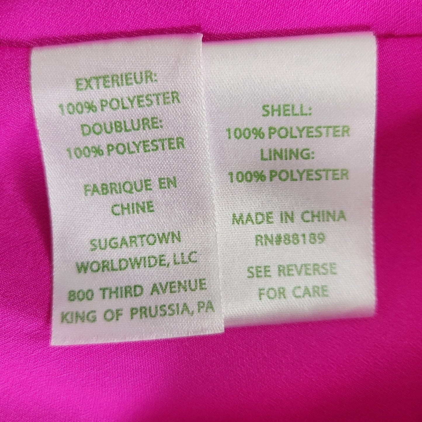 Lilly Pulitzer Berry Sangria Pink Abrielle Dress Cold Shoulder Long Sleeve Women's Size 10