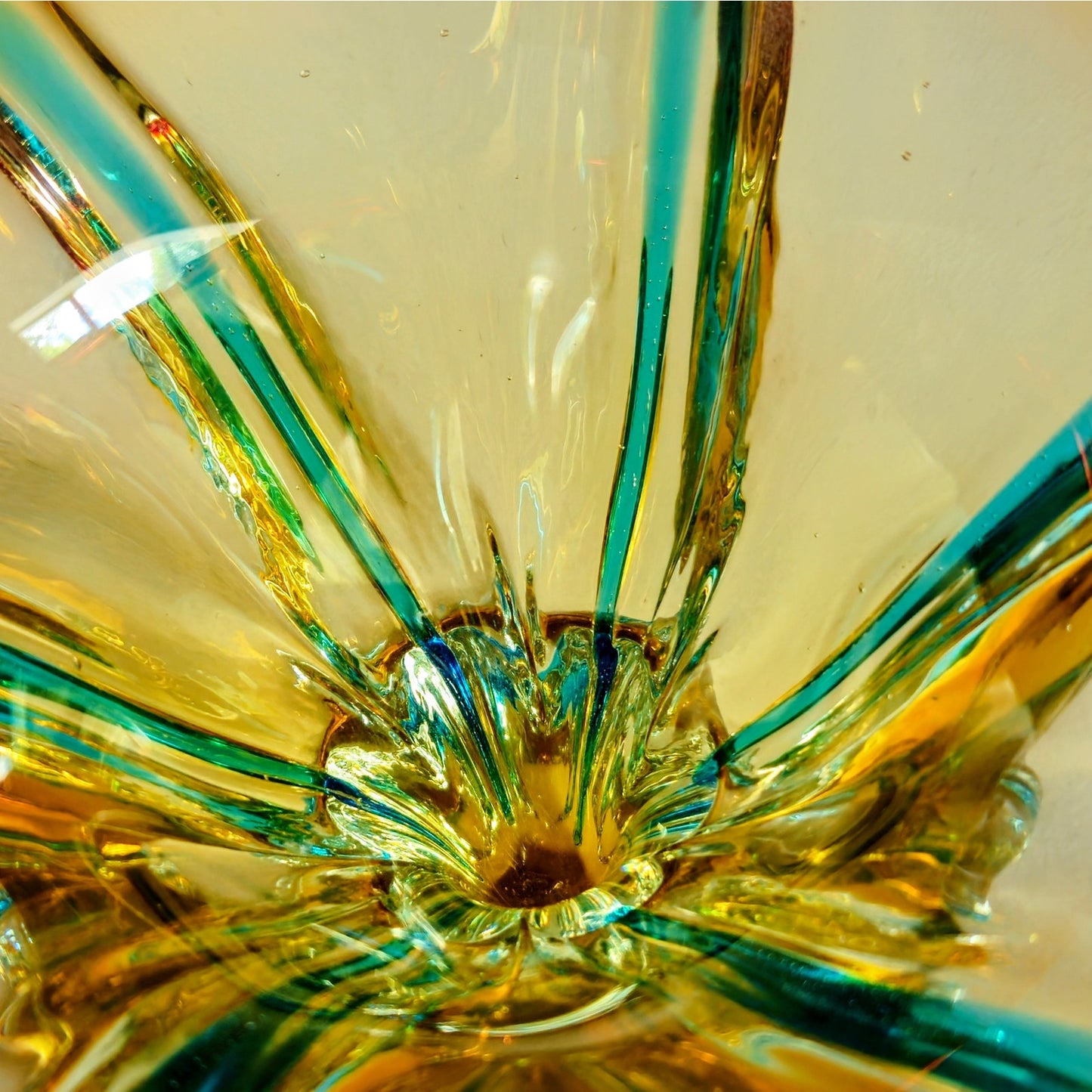 1960s Murano Glass Starfish Centerpiece Bowl