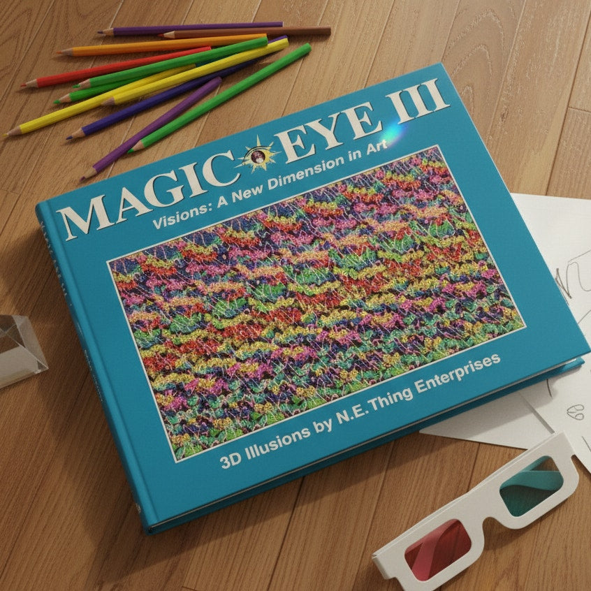 Magic Eye III: Visions – A New Dimension in Art | 1994 3D Illusions Book