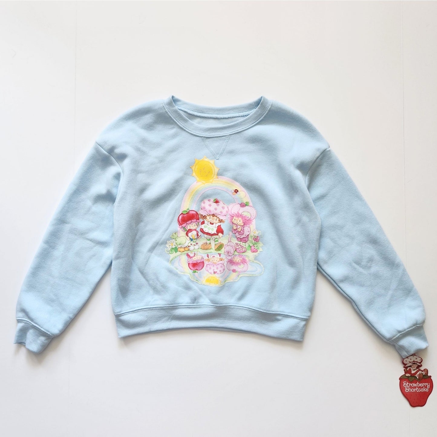 Strawberry Shortcake Kids Crewneck Sweatshirt NWT – Light Blue