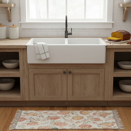 Pumpkin Harvest Utility Decorative Rug – 27″ × 45″ (NWT)