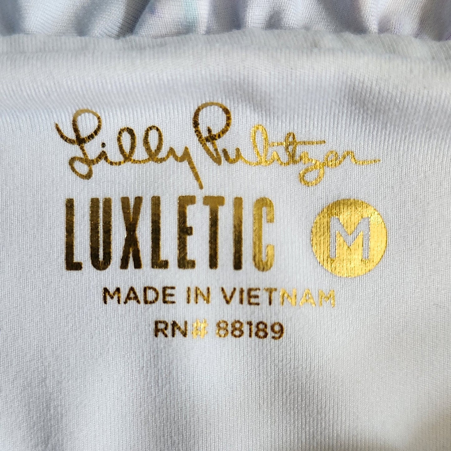 Lilly Pulitzer Luxletic Letitia Bra Tank – Blue Peri “The Turtle Package” – Size M