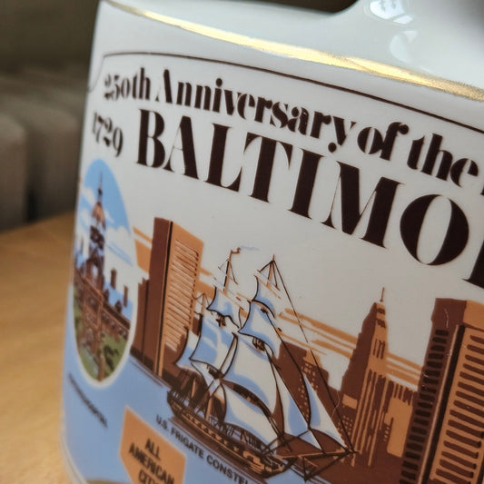 1979 Baltimore 250th Anniversary Commemorative Bourbon Decanter Marita Spirits