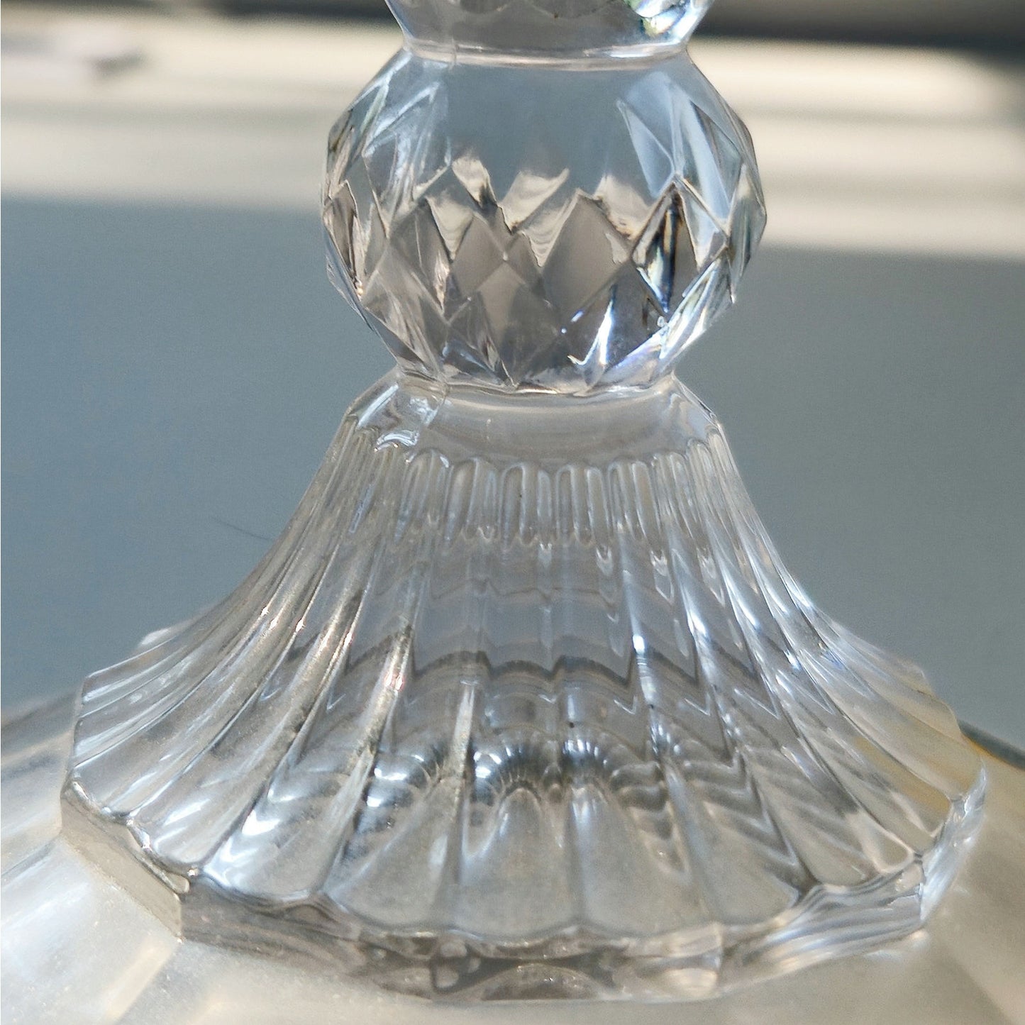 Vintage Fifth Avenue Crystal Pineapple Candlestick Holder