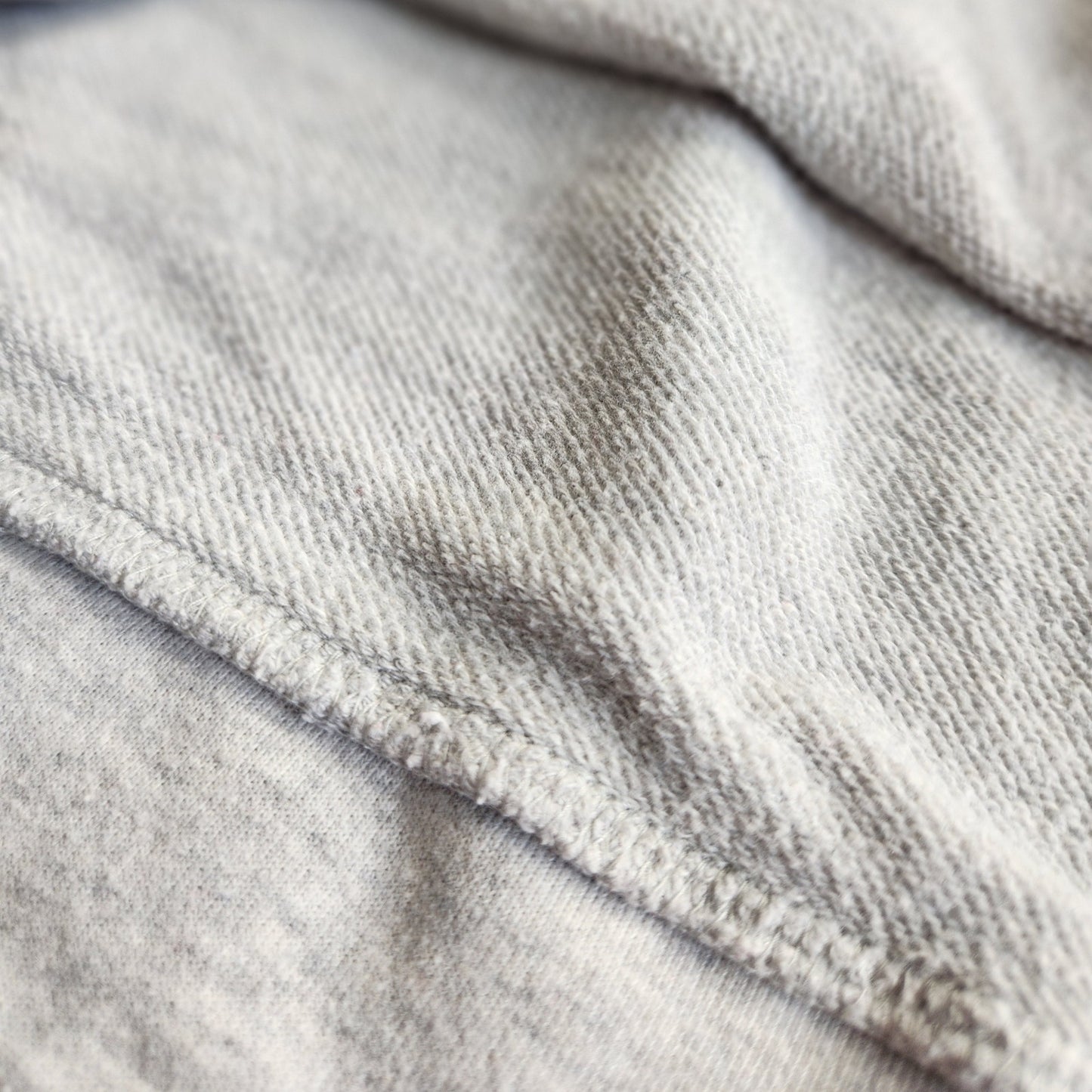 Embellished Gray Crewneck Sweatshirt | Smoky Silver Studs | Women's L