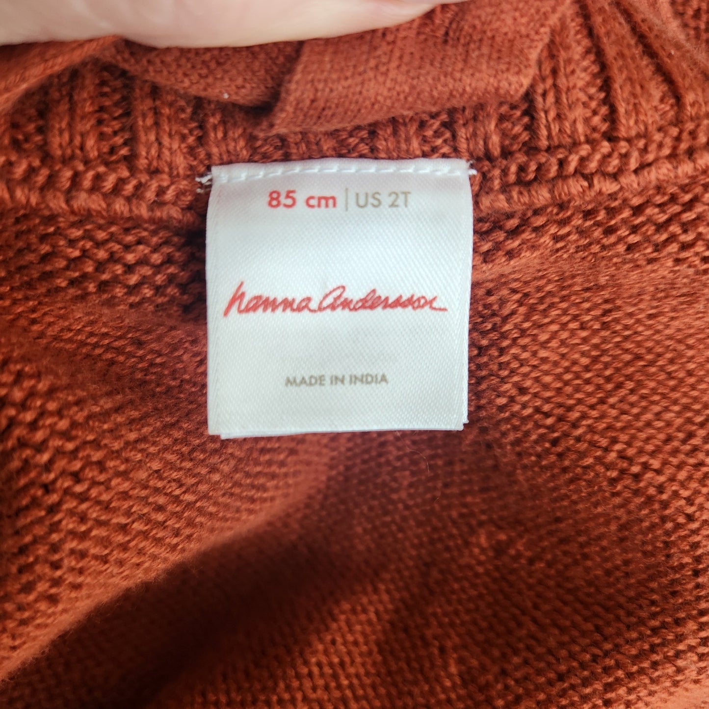 Knit Brown Bear Jumper Dress | Toddler Girls 2T 85 cm | 100% Cotton