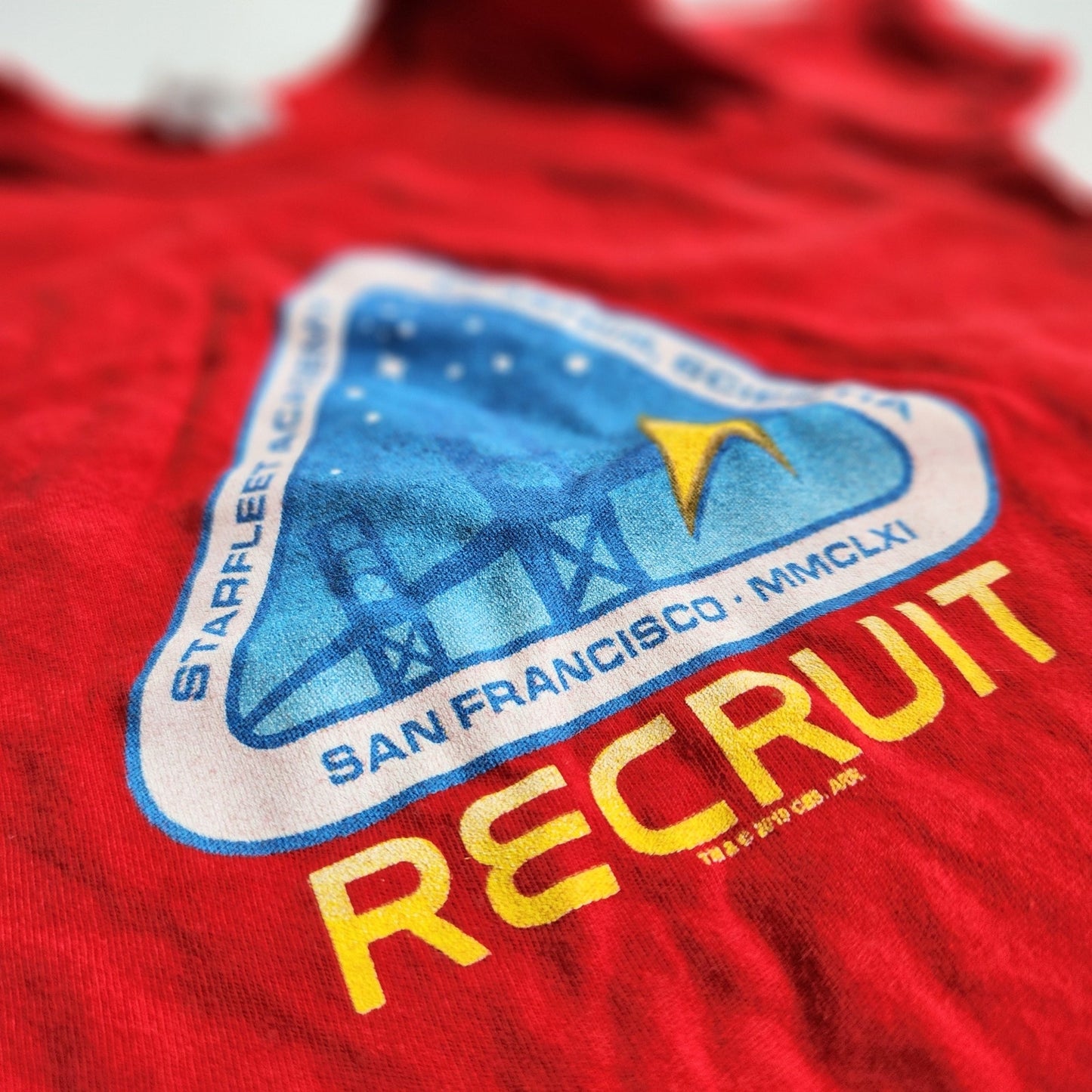 Rabbit Skins Baby Bodysuit | NASA Starfleet Academy Graphic | Red | Size 24 M