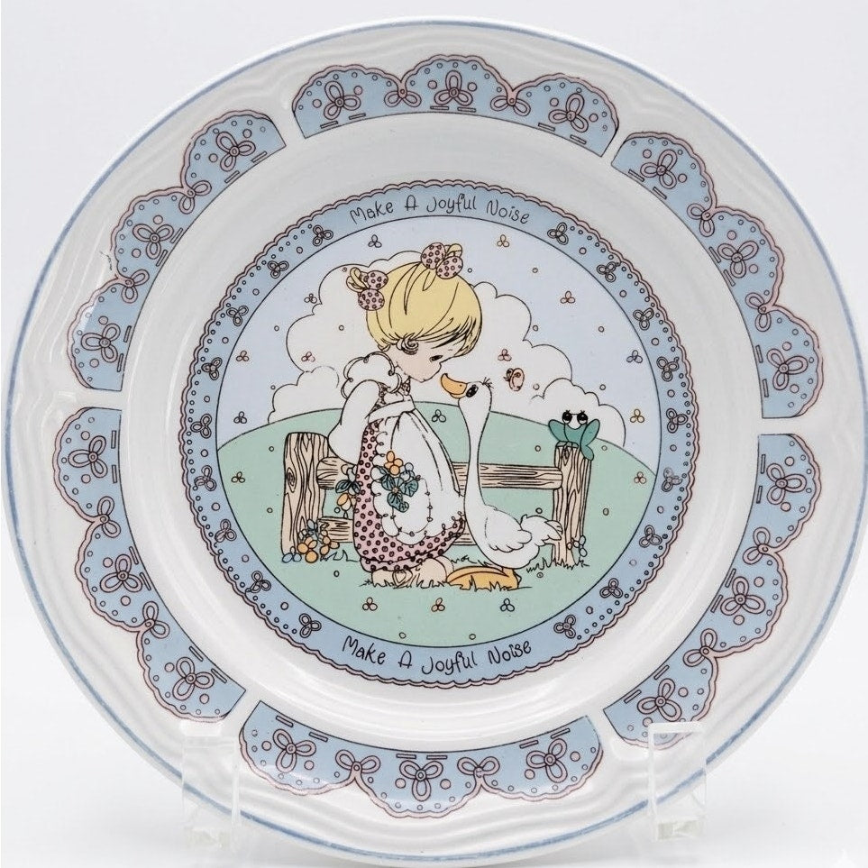 Vintage 1992 Precious Moments "Make a Joyful Noise" Salad Plate