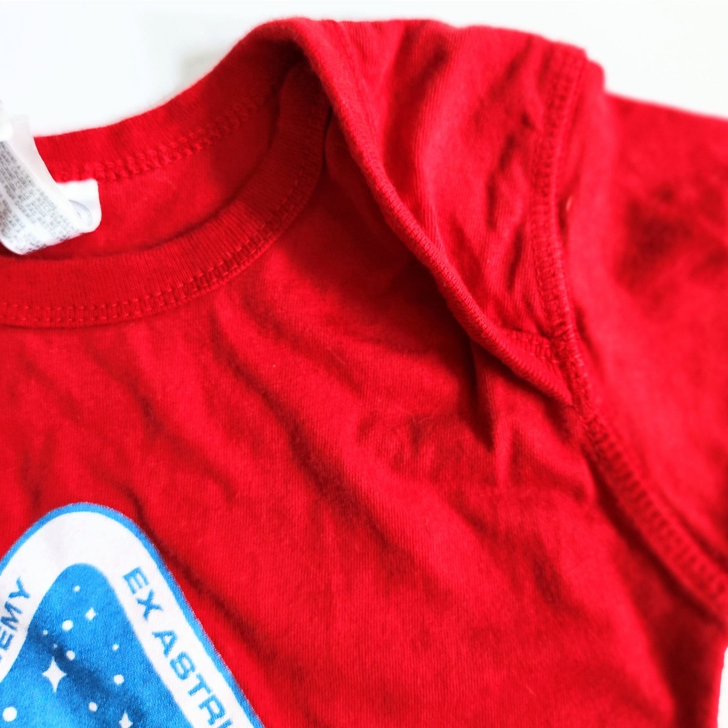 Rabbit Skins Baby Bodysuit | NASA Starfleet Academy Graphic | Red | Size 24 M