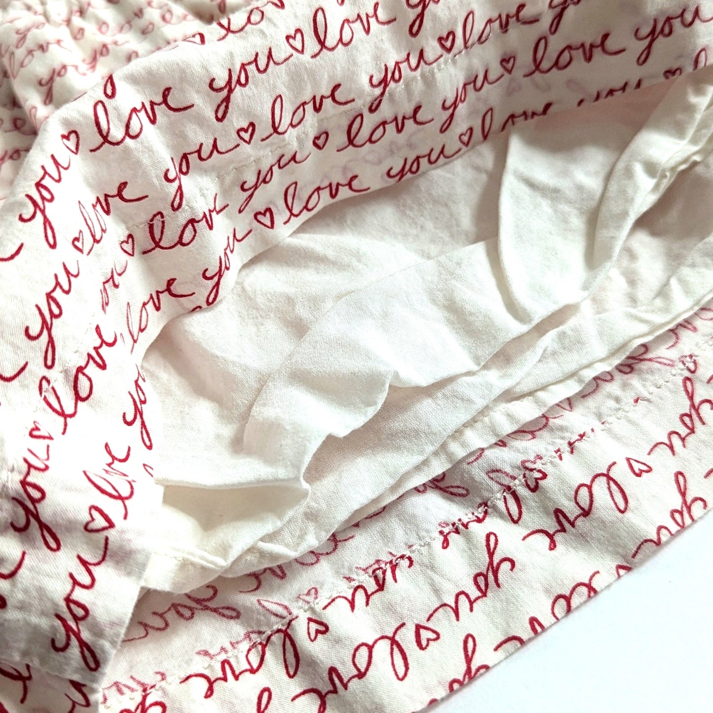 BabyGap “Love You” Hearts Button Blouse Long Sleeve Cotton Shirt | Girl 18–24M