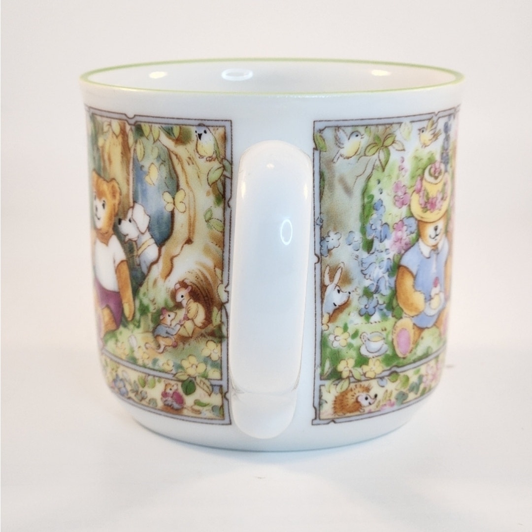 Royal Worcester Fine Porcelain Vintage 1993 Wooster Bear Child’s Cup – Teddy Bears Picnic Collectible Mug – Made in England | Kids Home