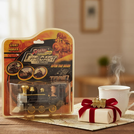 Vintage Style 1929 Locomotive Model NIB | Die-Cast Train w/ Light & Sound