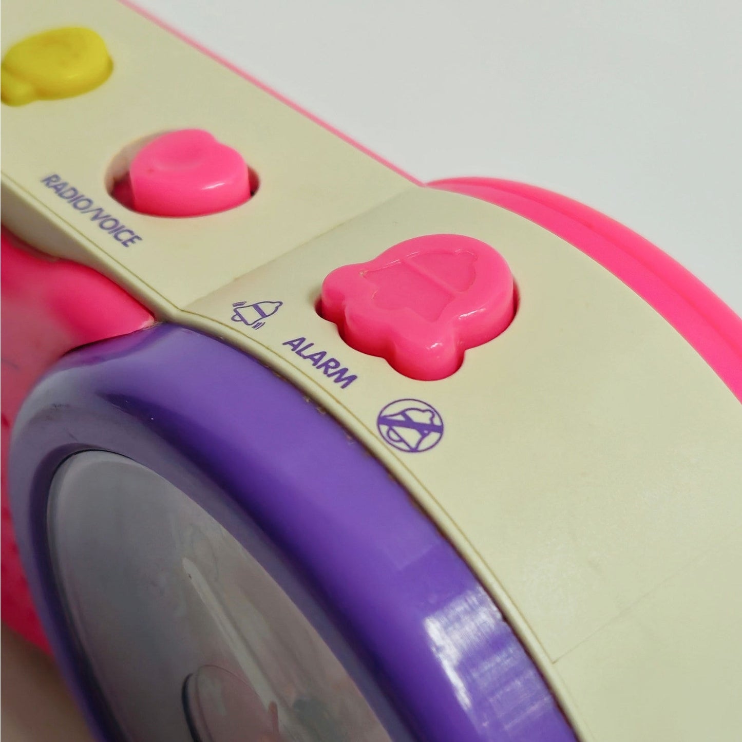 Vintage 1995 Barbie Clock Radio | Hot Pink / Purple Dopamine