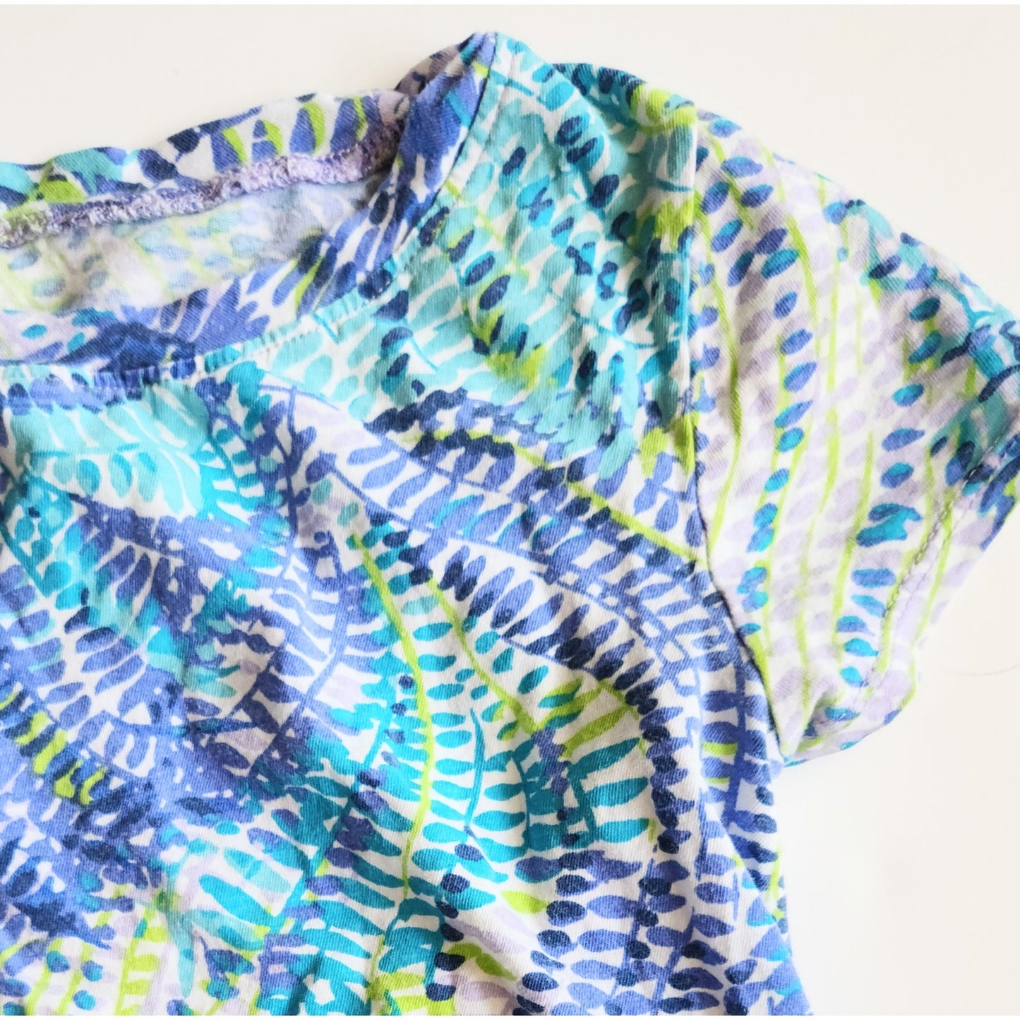 Lilly Pulitzer Girls Mara Dress Fantasea Blue Current Size M 6-7