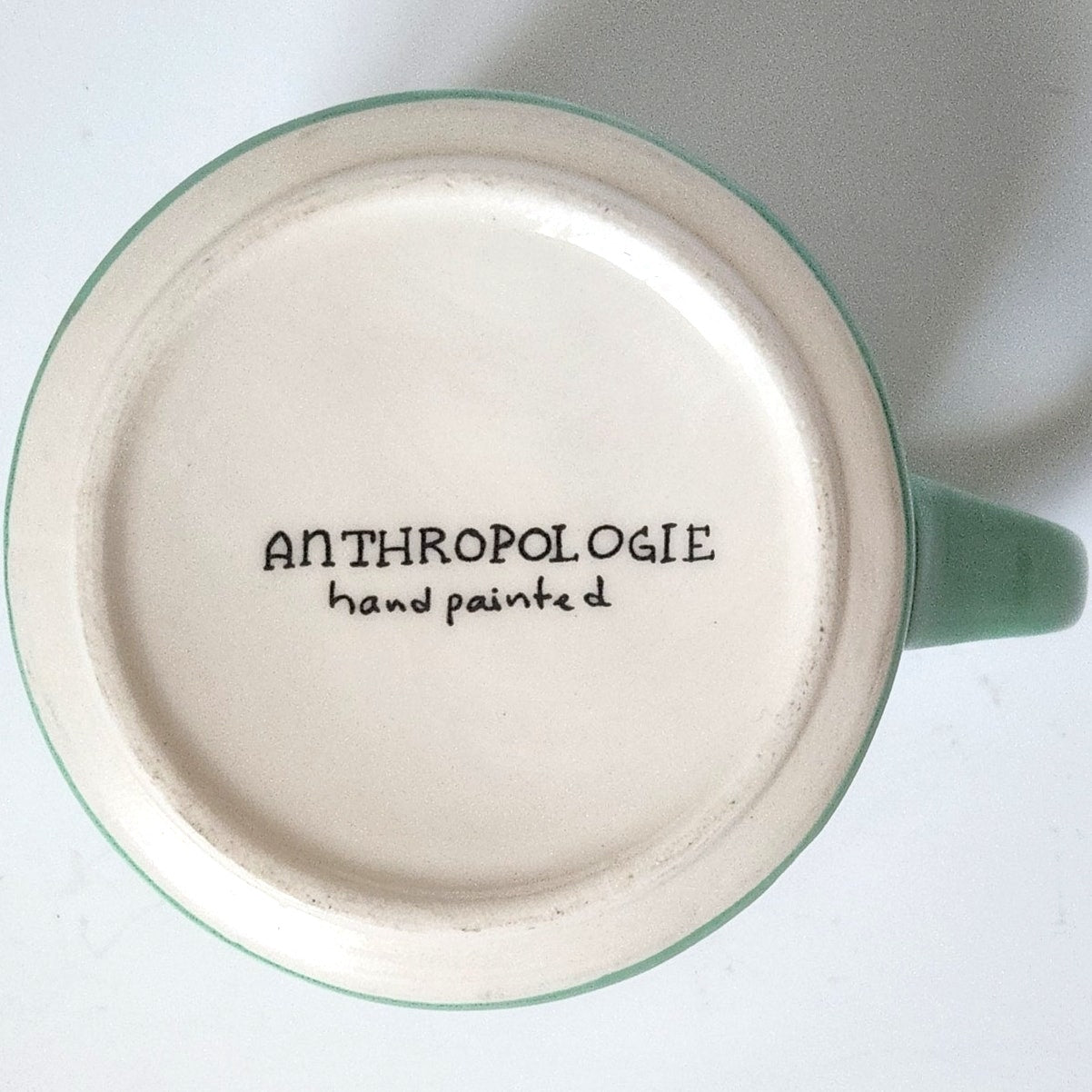 Anthropologie Colorway Mia Hand-Painted Monogram Mug – Choose Your Letter “K” or “M”