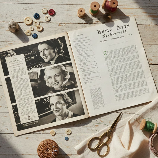 Vintage 1936 Home Arts Needlecraft Magazine – December Christmas Edition