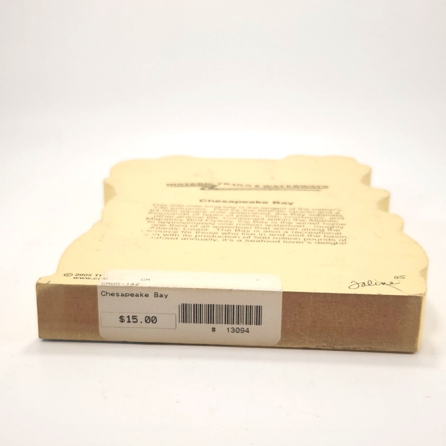 Chesapeake Bay Shelf Sitter | Historic Trails & Waterways Collection | 2005, Faline Signed