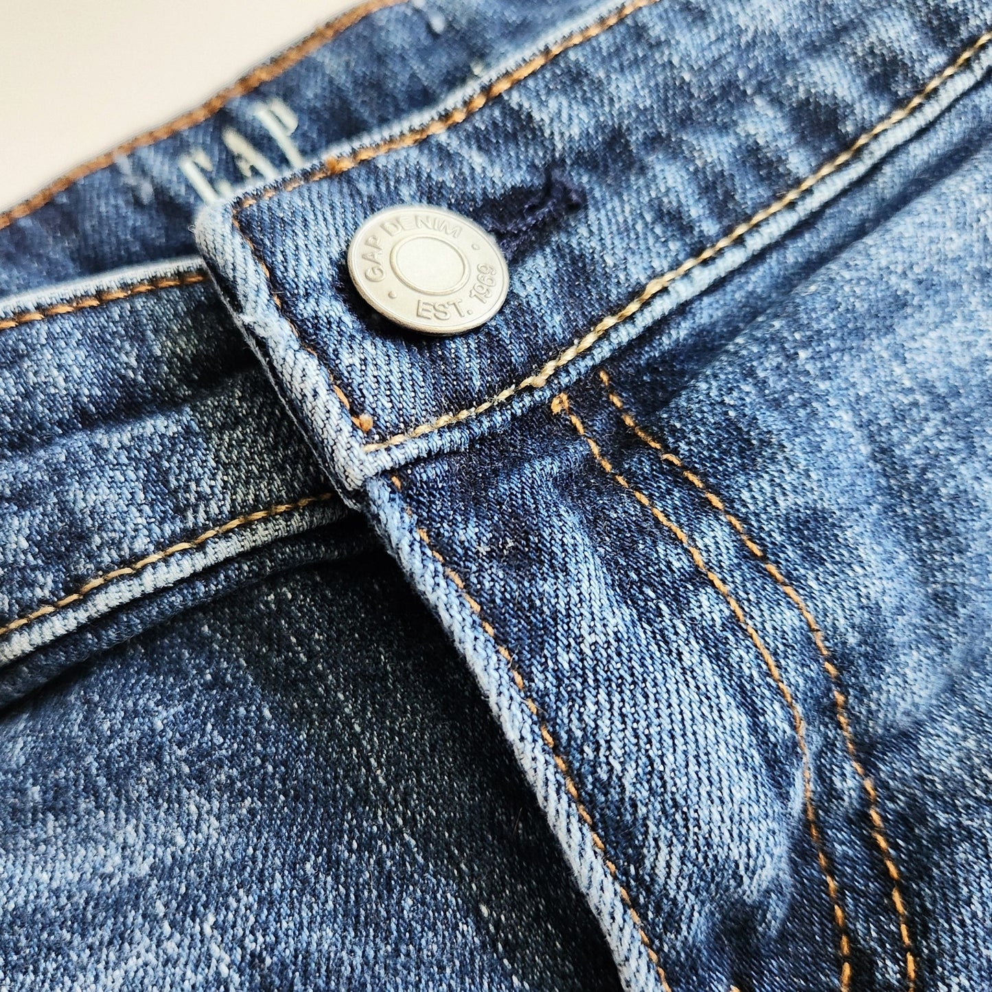 Gap Maternity Women's Dark Wash Indigo Frayed Denim Jean Cutoff Shorts Sizes 10 to 14