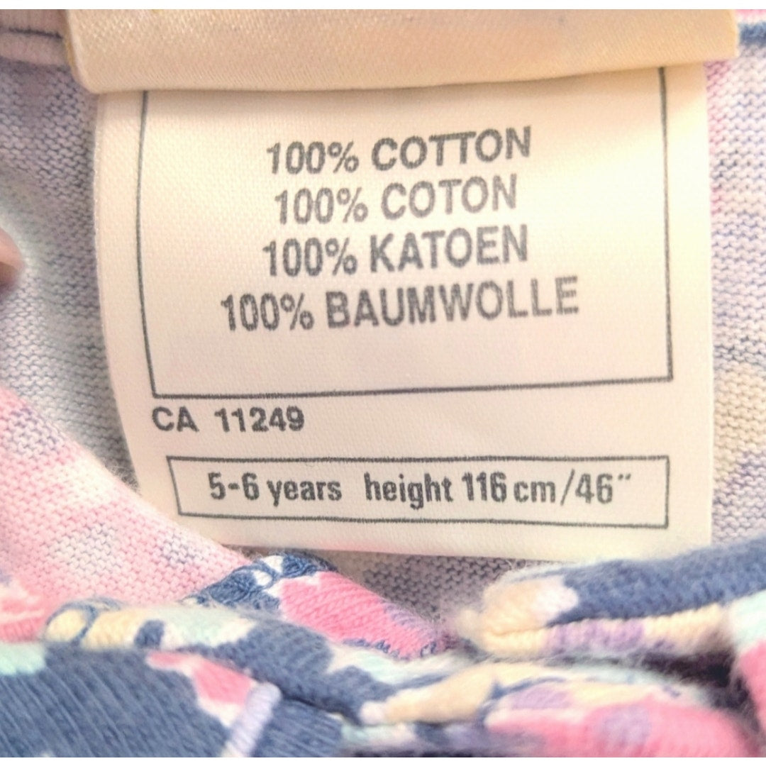 Laura Ashley Mother & Child Vintage 1990s Short Sleeve Floral Dress | Girls 5-6 Years