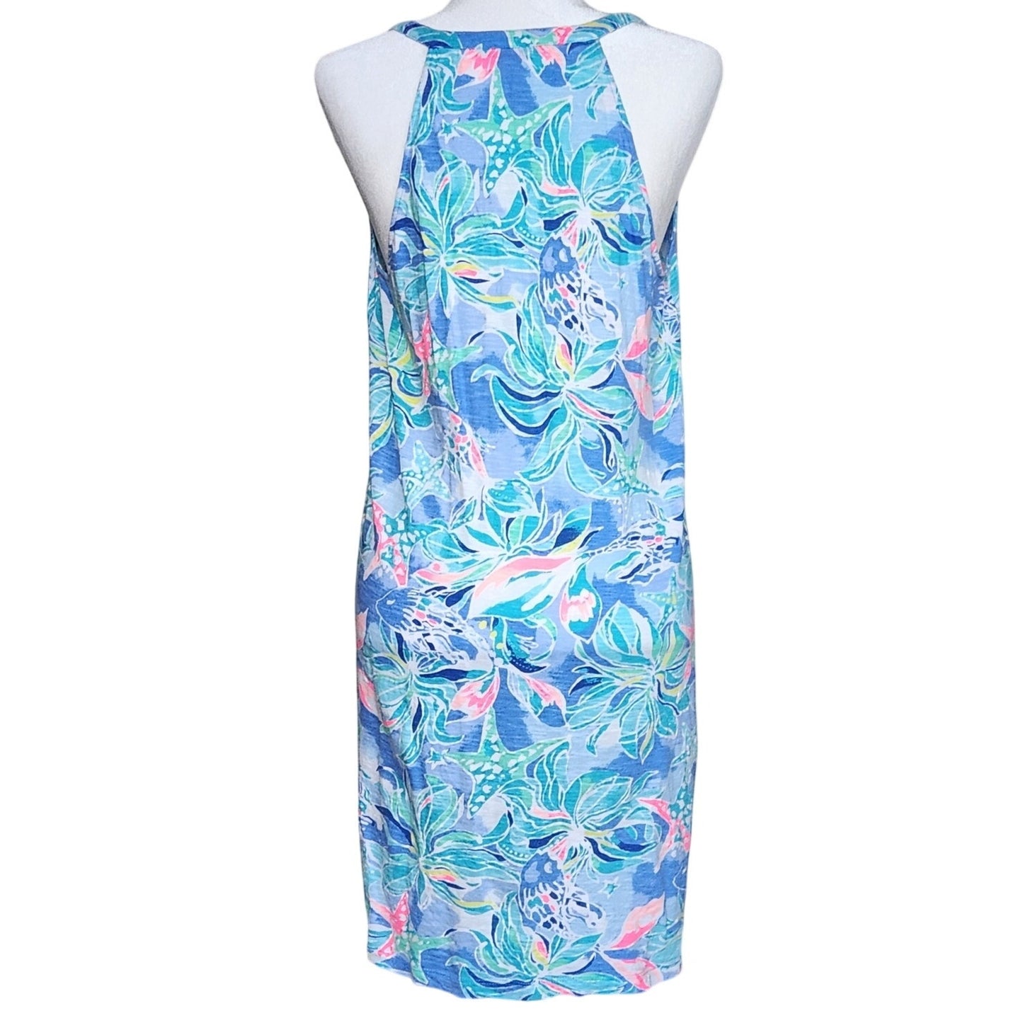 🌊 Lilly Pulitzer Shay Dress – Celestial Stars in Bennet Blue | Women's Size Medium