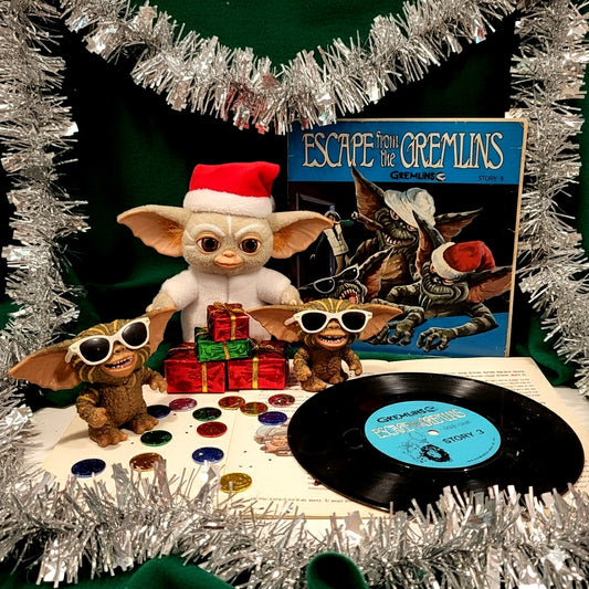 Vintage 1984 Gremlins “Escape from the Gremlins” Kids Read-Along Book & Record | Story 3 | 7" 33⅓ RPM Vinyl | Gizmo & Stripe | Warner Bros.