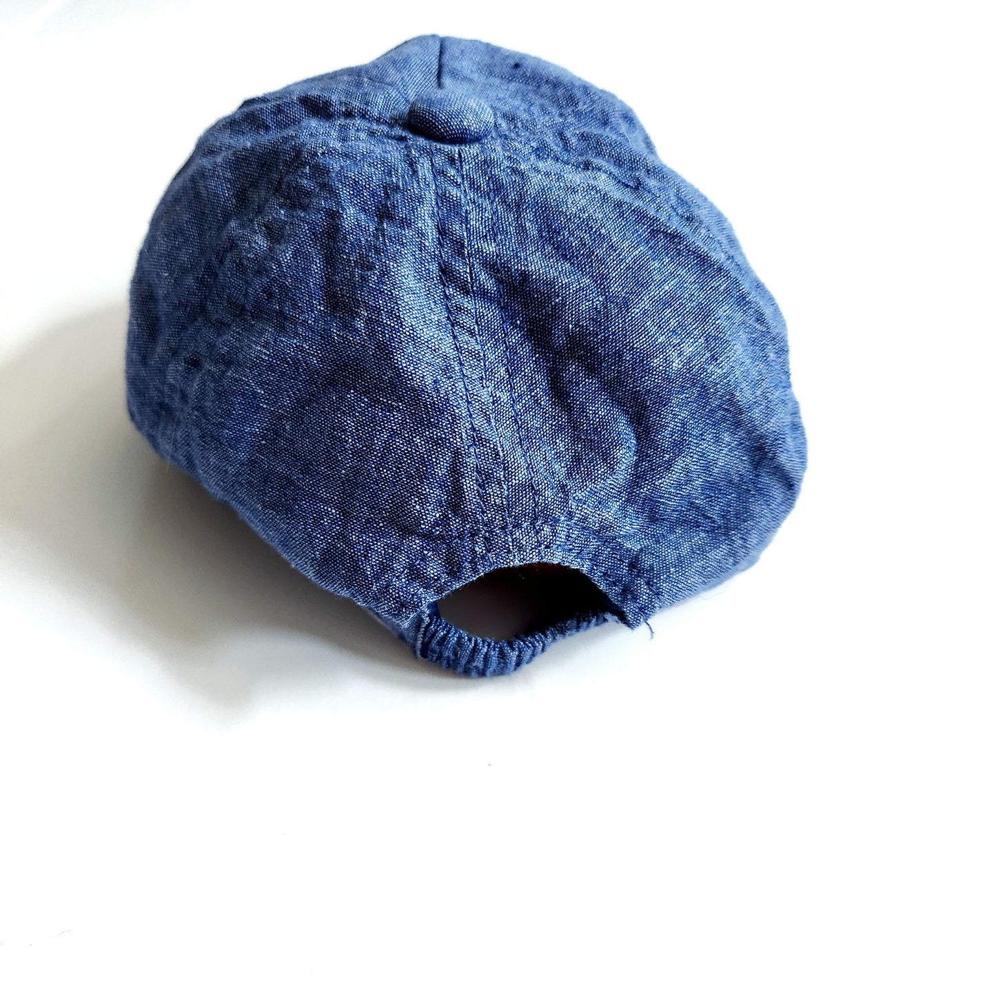 Janie and Jack Heathered Chambray Blue Sailboat Cap Baseball Hat Size 2T to 3