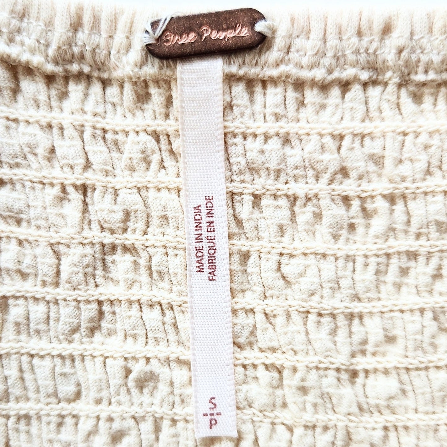 Free People Datura Corset Sleeveless Crop Top Boho Metallic Embroidery Size S