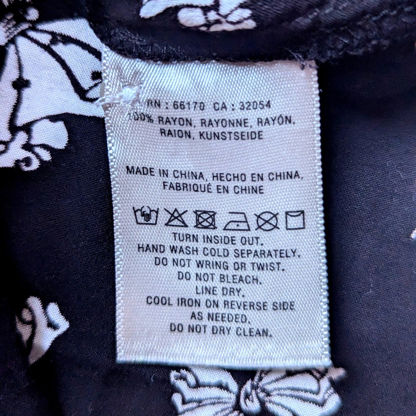 Maeve Anthropologie Emory Bow Print Blouse Black White Floral Button Down Top | Women's Size 0