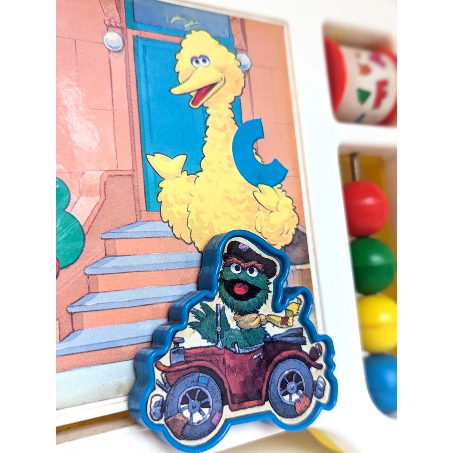 🧸 Vintage 1986 Sesame Street Reversible Activity Center & Food Tray by Muppets, Inc.