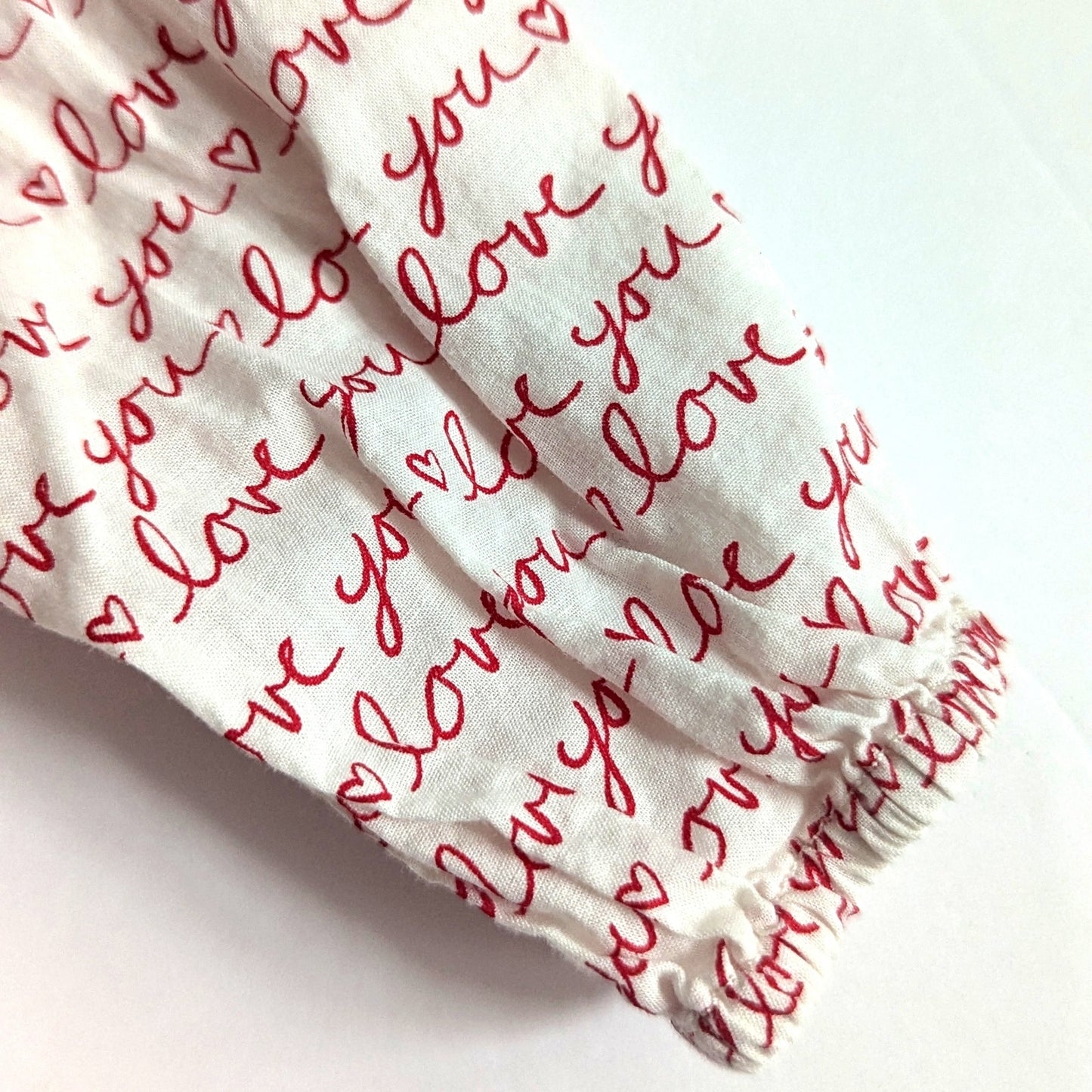 BabyGap “Love You” Hearts Button Blouse Long Sleeve Cotton Shirt | Girl 18–24M