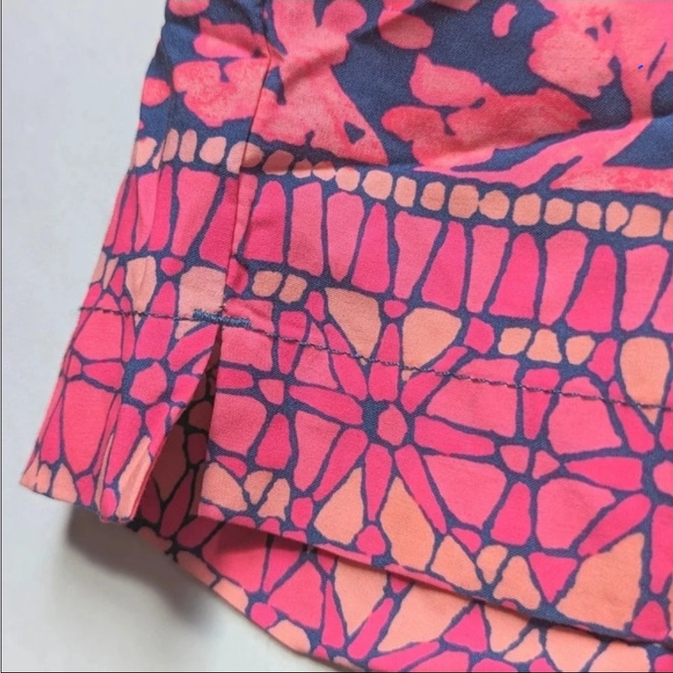 Lilly Pulitzer Katia Shorts | Indigo Night Caw Tropical Print | Women's Size Small