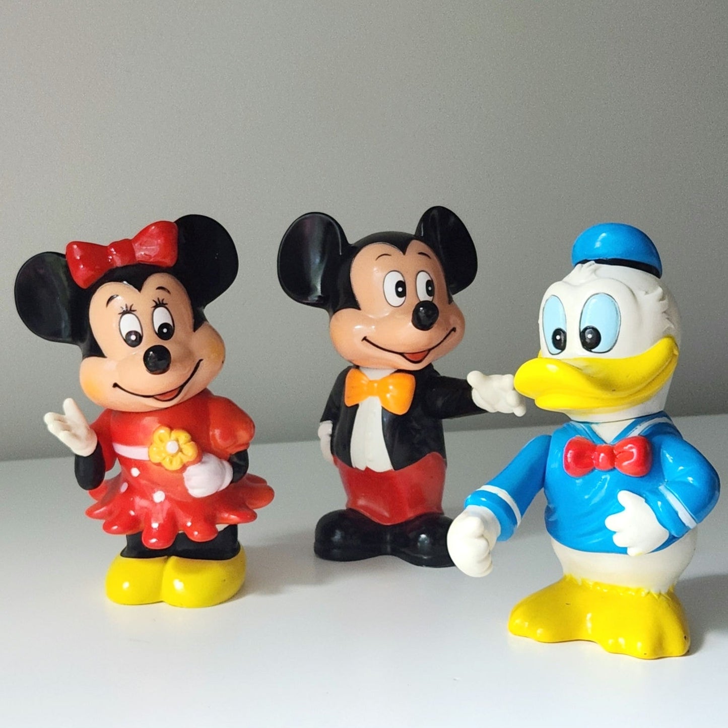 Vintage 1970s Disney Coin Bank Set – Minnie Mouse, Mickey Mouse & Donald Duck