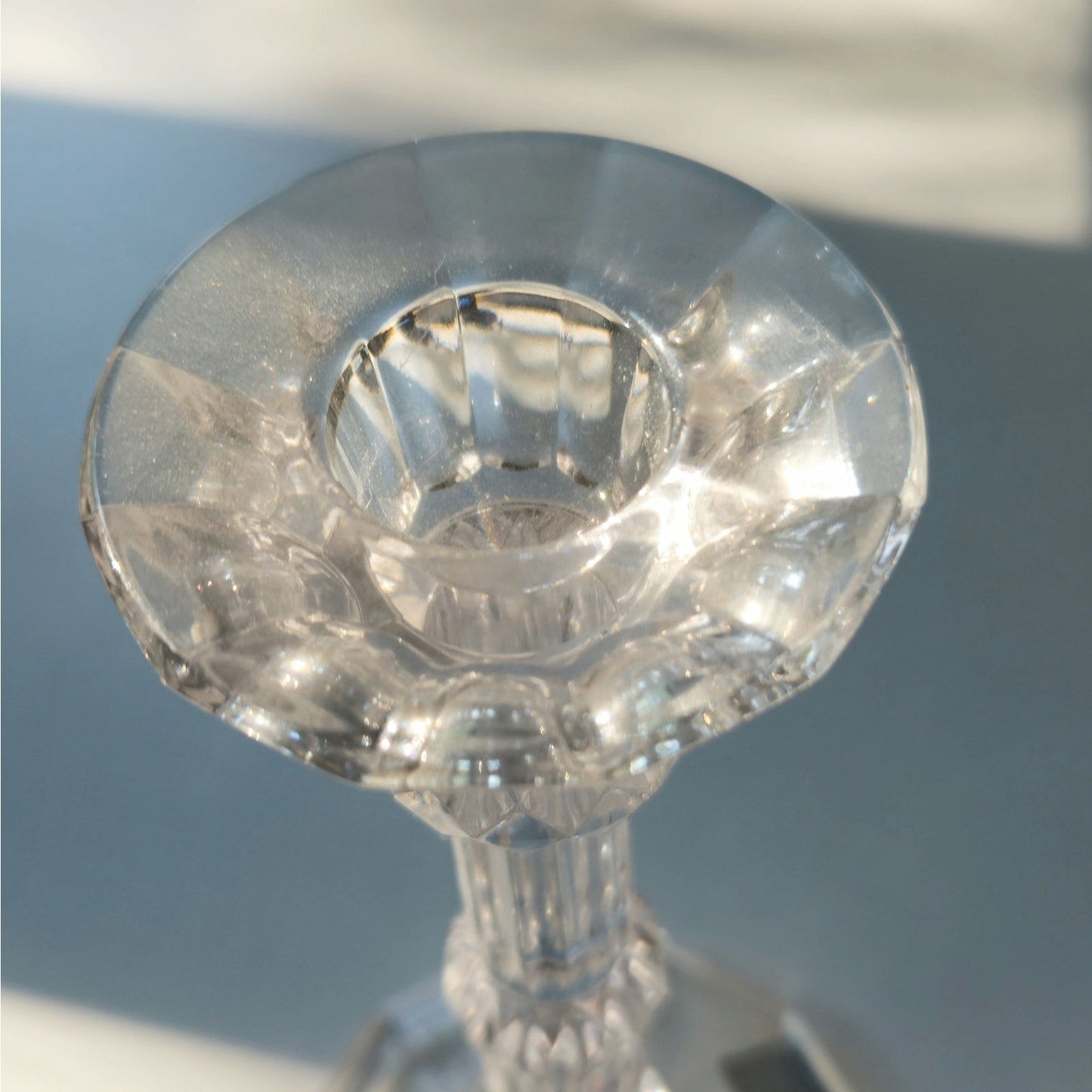 Vintage Fifth Avenue Crystal Pineapple Candlestick Holder