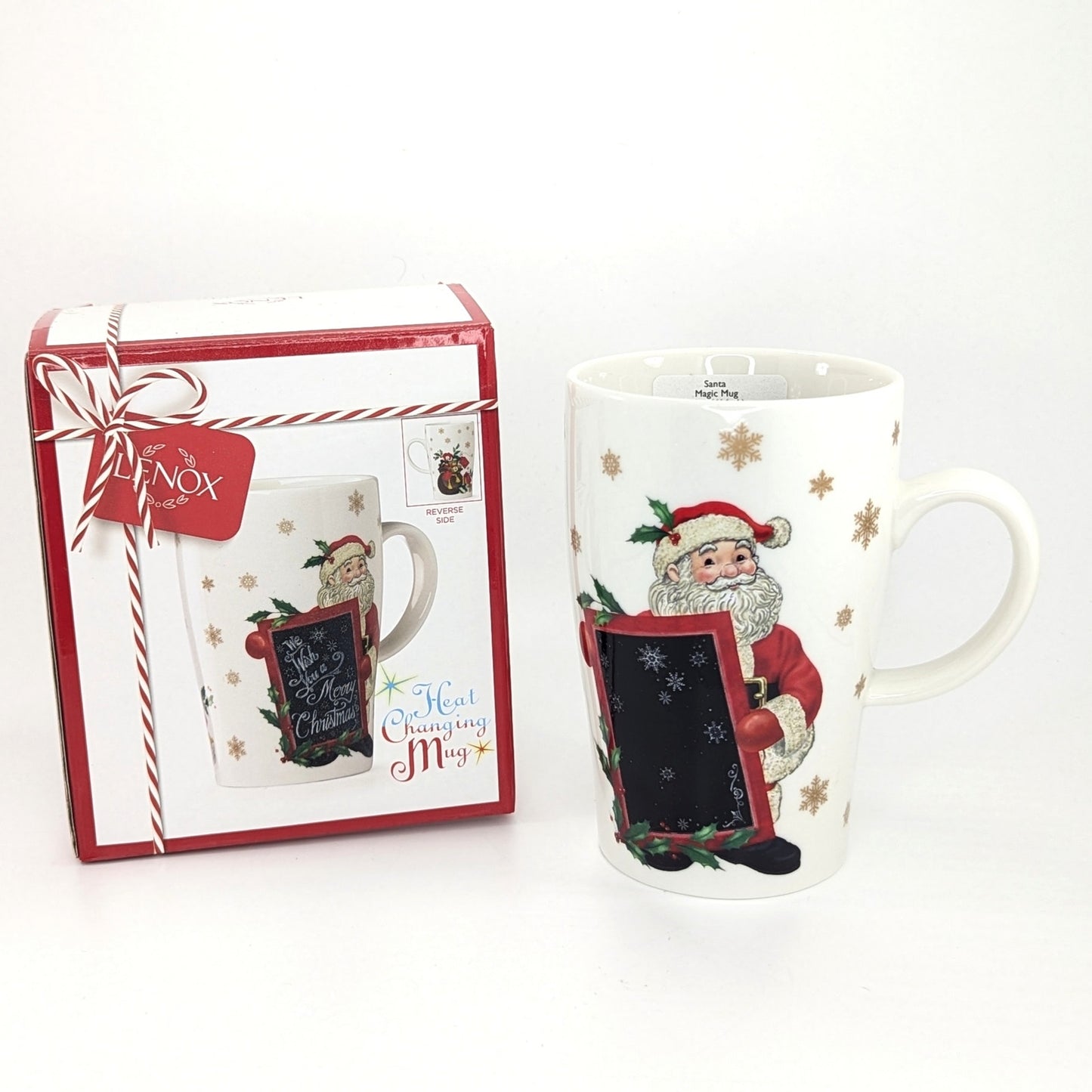 Lenox Christmas Heat Changing Santa Magic Mug – 14 oz Porcelain Holiday Coffee Cup, New in Box | Home