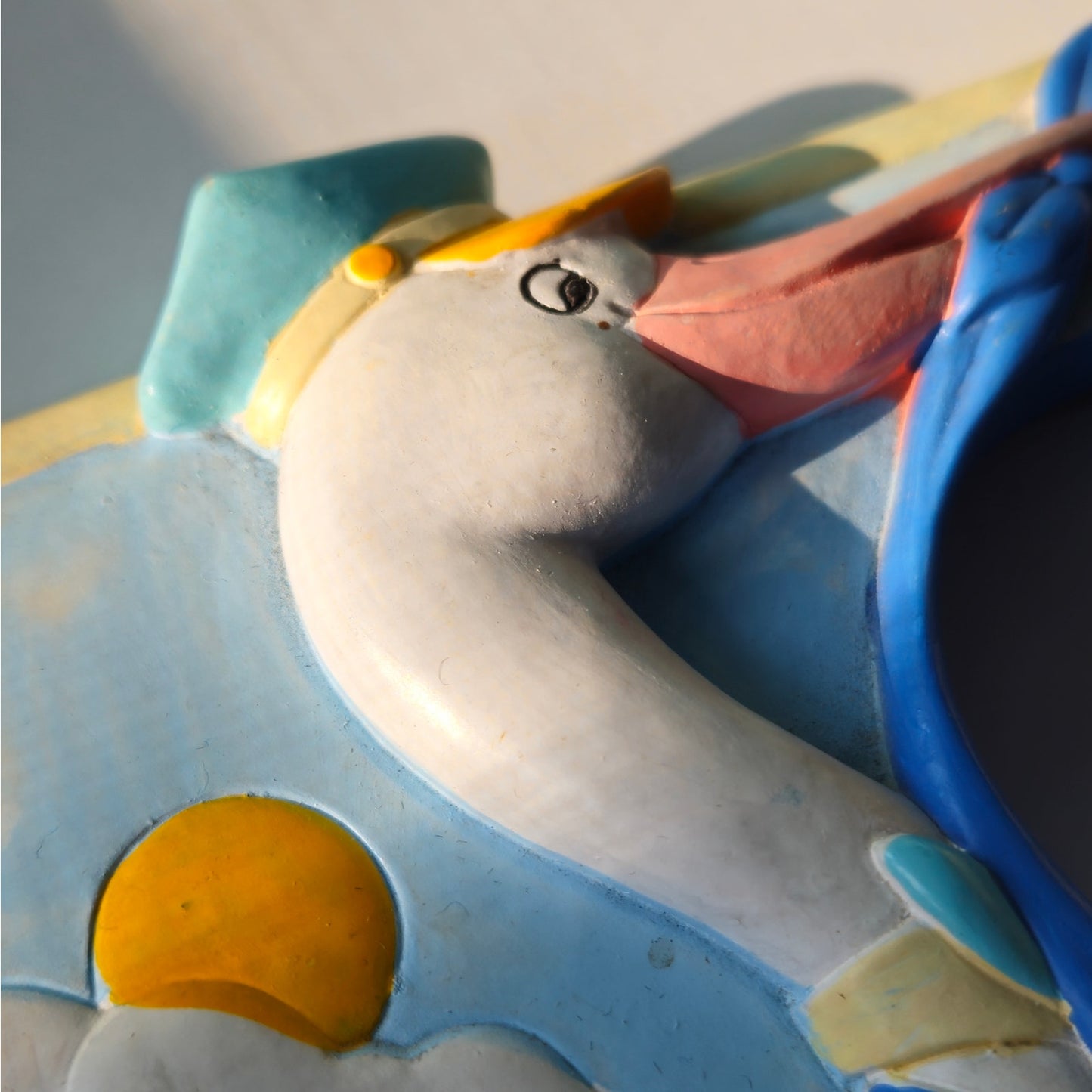 1990s It’s a Boy! Stork Baby Picture Frame