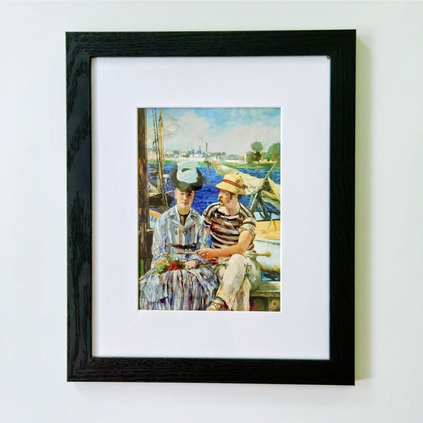 Argenteuil by Édouard Manet | Impressionist Seine River Framed Print Wall Art