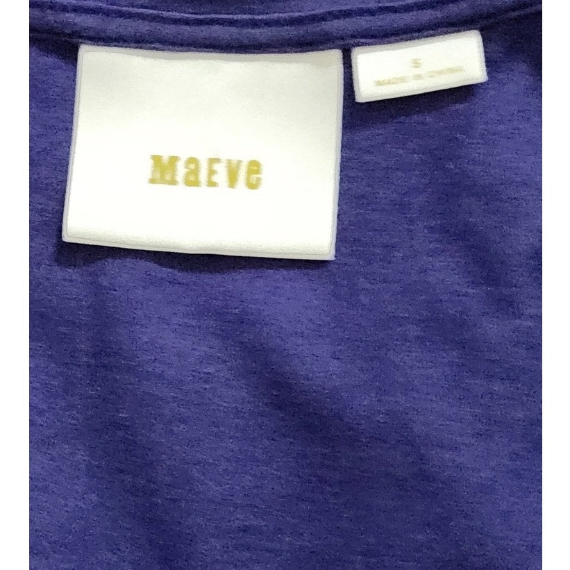 Maeve for Anthropologie Maddie Printed Paisley Top | Purple Multicolor | Women's Size S