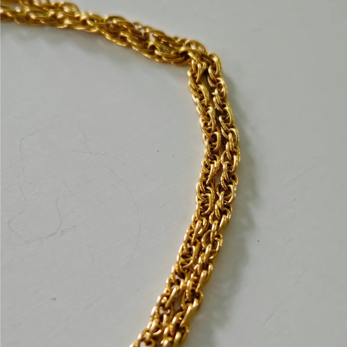 Vintage Gold Tone Envelope Locket Necklace