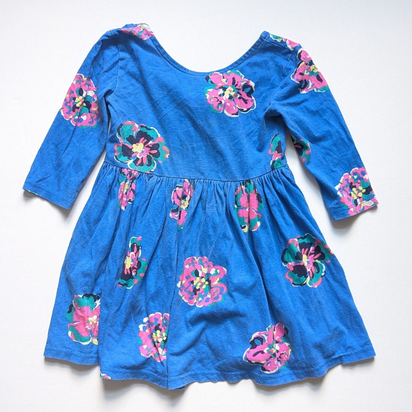 🌸 Lilly Pulitzer Girls Evelyn Dress – Royce Blue Corsage Print – Toddler Girls Size XS 2–3 2T🌸