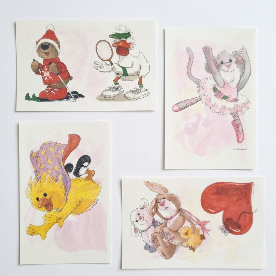 Vintage 1985 Suzy’s Zoo Iron-On Transfers | Rare 1980s Set of 6 Unused Large Decals by Current Inc.